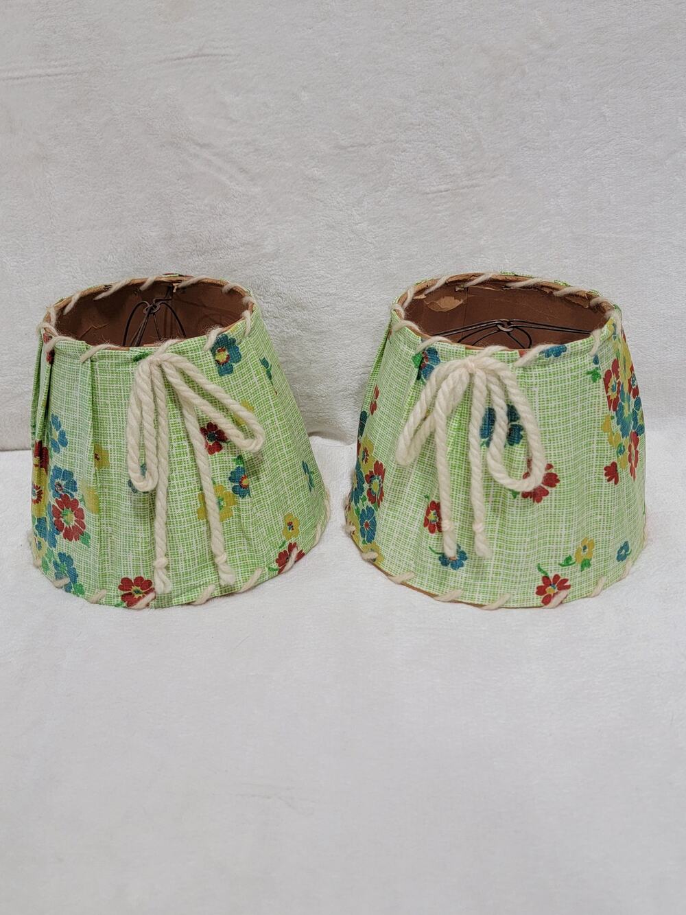Vintage 1940s Lamp Shades Set of 2
